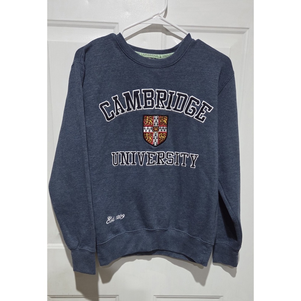 Cambridge University Navy Blue Pullover Sweatshirt Women S- Official Merchandise